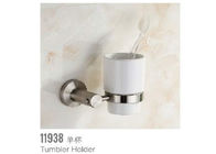 세련된 텀블러 컵 홀더 금속 욕실 액세서리 아연 텀블러 브러시 홀더