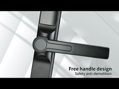 좁은 측면이 깨진 다리 지능 잠금, 아연 합금 물질, 스크린 창, 짧은 손잡이 3.0, th