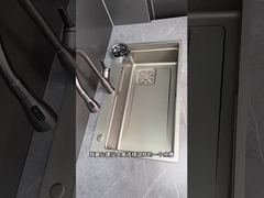 전체 전체 세트 폭포 부엌 싱크 스테인리스 스틸 싱크 큰 싱글 그릇 접시 랙 Unde