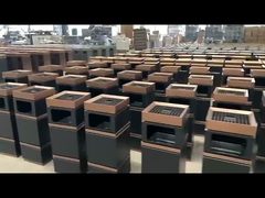 야외 27L 재활용 쓰레기통 금속 쓰레기통