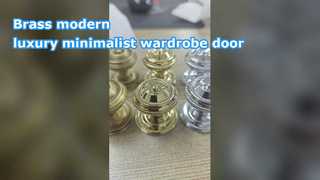 황동 현대 럭셔리 미니멀리스트 옷장 문 단일 구멍 핸들 캐비닛 서랍 신발 캐비닛 북유럽 s