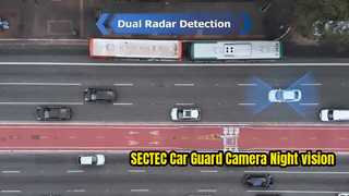 2026 SECTEC 자동차 가드 카메라 24/7 주차 레이더 감지 렌즈 야간 투시경 UBOXPRO APP 연속 R