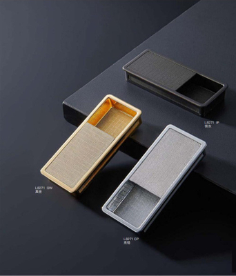 뜨거운 판매 큰 아연 금속 검은 산업용 숨겨진 Recessed 캐비닛 도구 상자 손잡이