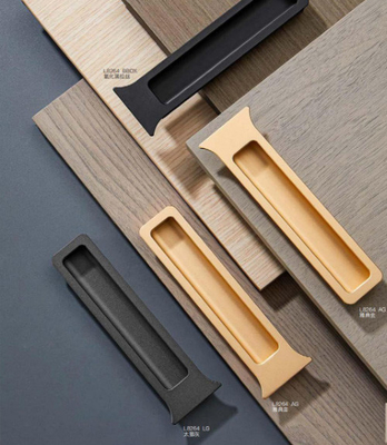 뜨거운 판매 큰 아연 금속 검은 산업용 숨겨진 Recessed 캐비닛 도구 상자 손잡이