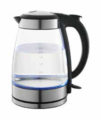 Multi Functional OEM Borosilicate Glass Body Fast Heating Glass Kettle