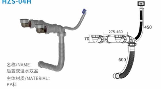 Factory-Made Single Bowl Sink Drainer With Basket Filters Save Space and Support Customization Drain Kit for Kitchen Sink