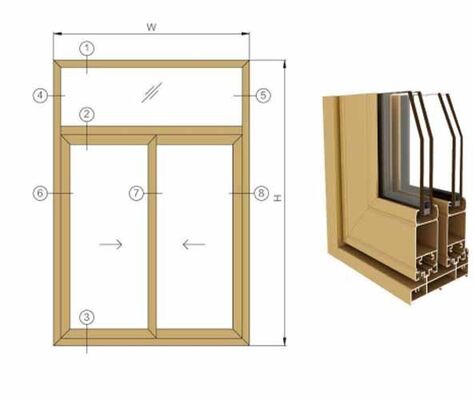 Manufacturer 6000 Series Aluminum Alloy Profiles for Windows Doors Bending Cutting Welding Services Temper T3-T8 1% Tolerance