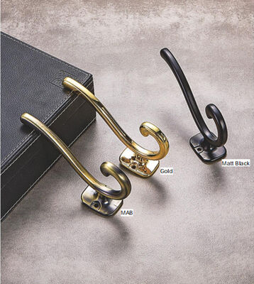 GRH Pearl Grey Nordic Decorative Wall Mounted Grey Zinc Alloy Kitchen Clothes Wall Coat Hook