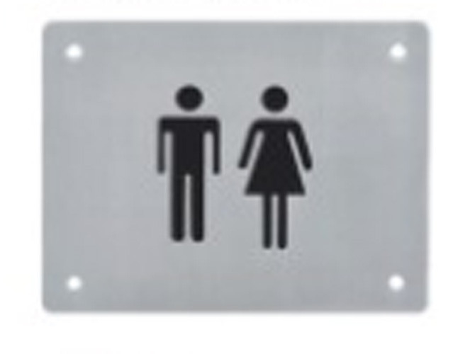 Blind Touch Recognition Sign Braille Toilet Signs For Hotel