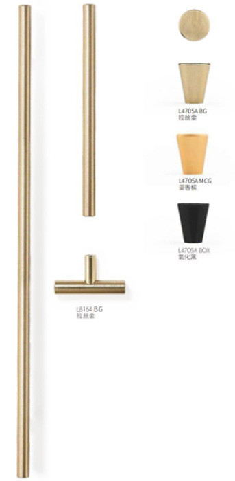고체 알루미늄 합금 웅덩이 장착 가구 캐비닛 옷장 손잡이 가정 장식용 L 150mm x W34.5mm x D 18.4m