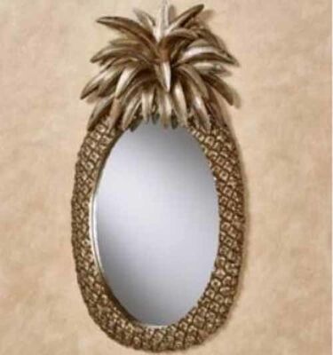 맞춤형 PU 프레임 장식 벽 거울 아트 데코 스타일 유리 불규칙 거울 거실 침실 장식 거울