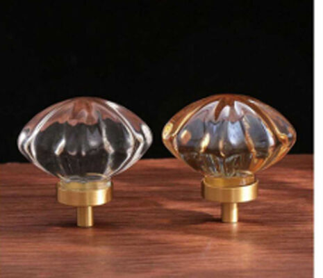 30mm 너비 현대 단순 크리스탈 유리 손잡이 냄비 뚜?? 손잡이 차 냄비 하드웨어 옷장 드라워 버튼